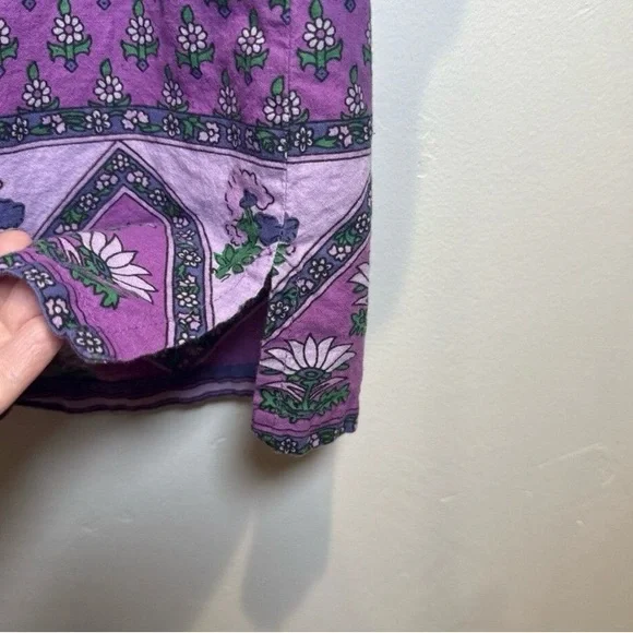 Purple block print shirt - Picture 7 of 12